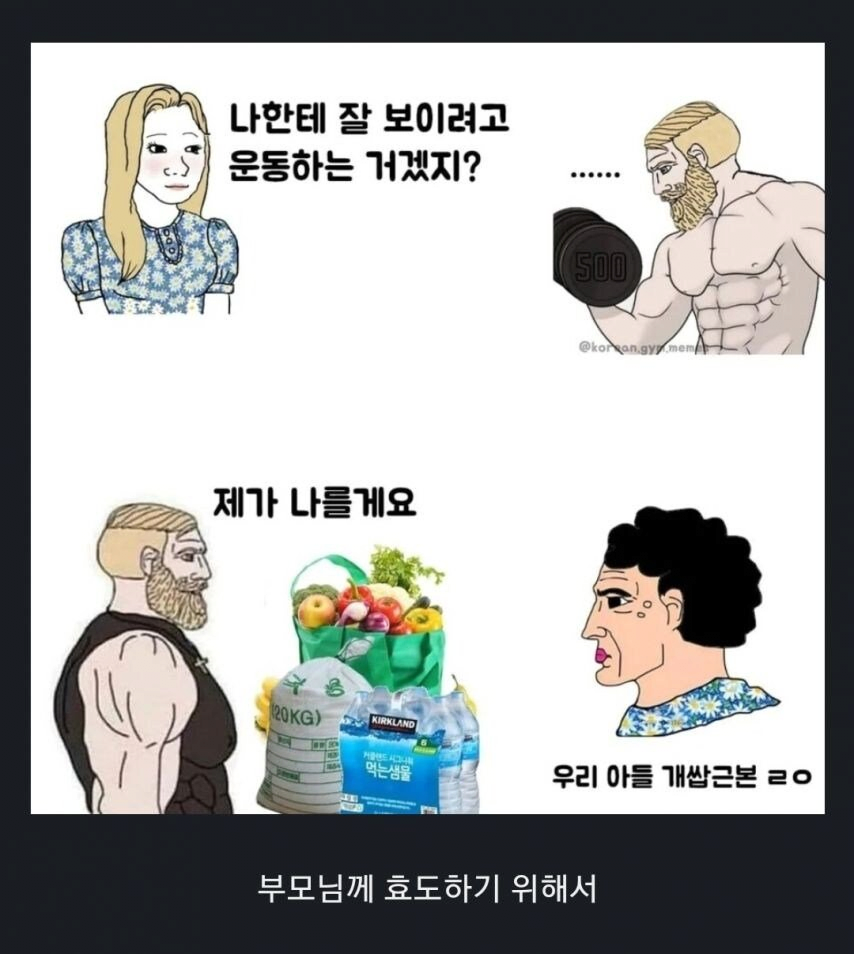 남자들이 열심히 운동하는 이유