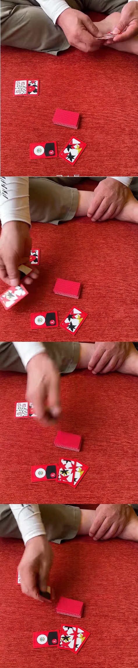 고스톱 타짜 초급기술(손에 패 숨기기)